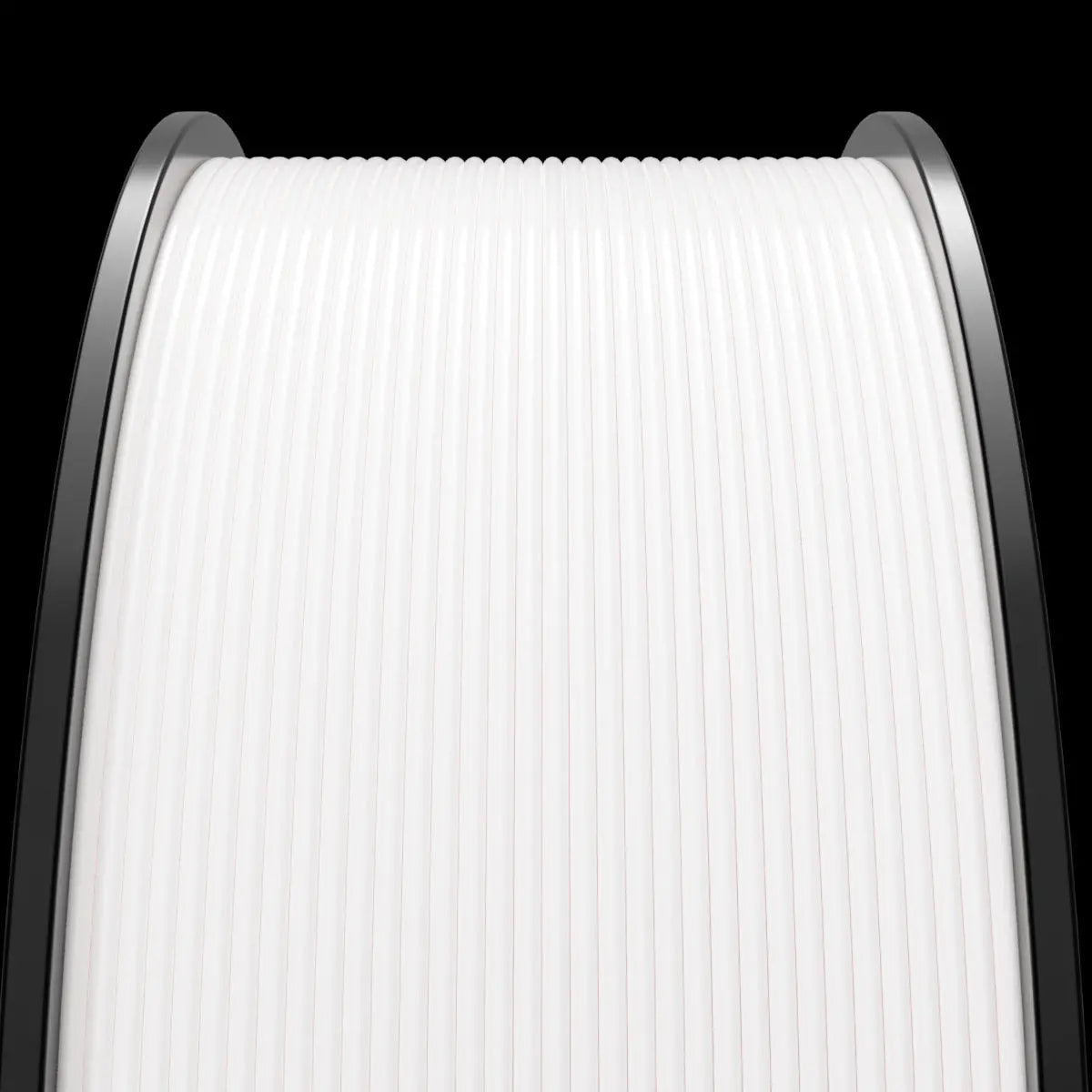 Close-up view of a cylindrical mechanical part with a textured, ribbed surface made from MakerHero PETG 1.75mm 3D Printing Filament set against a black background.
