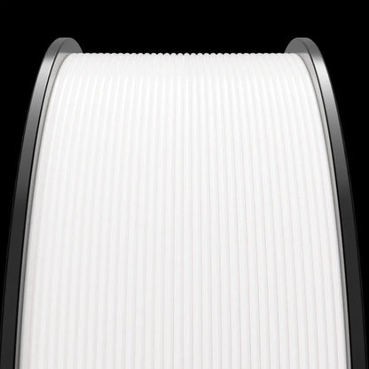 Close-up view of a cylindrical mechanical part with a textured, ribbed surface made from MakerHero PETG 1.75mm 3D Printing Filament set against a black background.