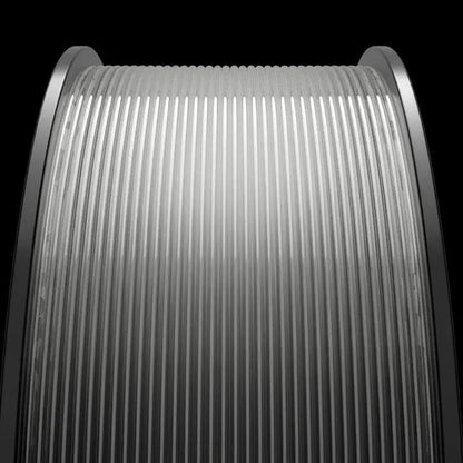 Close-up of a MakerHero PETG 1.75mm 3D Printing Filament coil with ribbed surface, against a dark background, often used in functional prototypes.