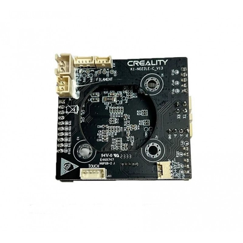 A black Creality K1 / K1 Max Interface Board with white text.