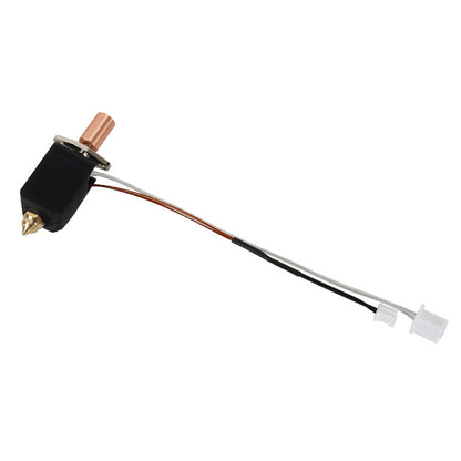 A K1 K1 Max Ceramic Heater Upgrade Hot End Kit by 3D Printing Perth - Cirrus Link, capable of reaching temperatures up to 550 degrees Celsius and equipped with wiring and connectors for increased efficiency.