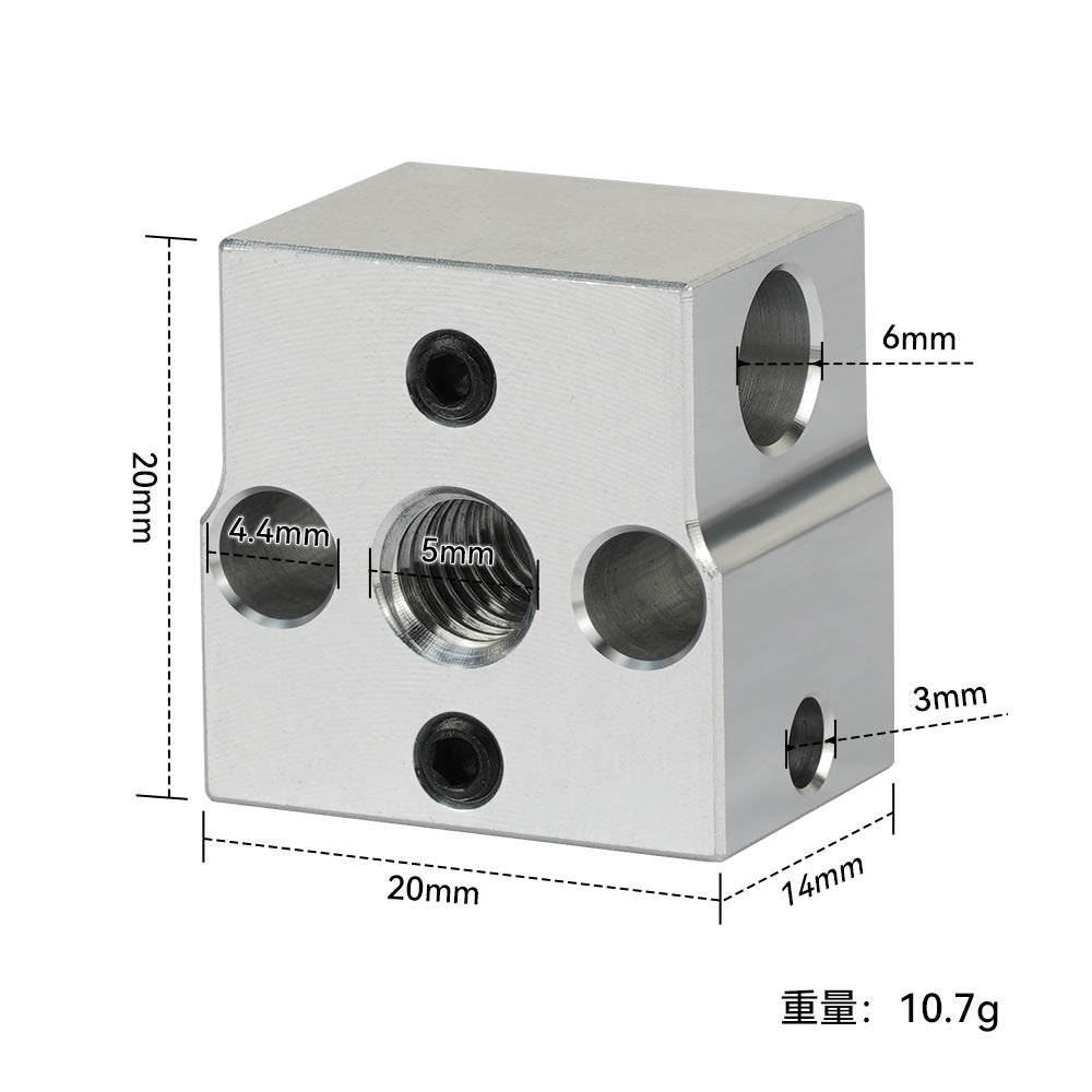 Creality Ender-3 V3 SE Heat Block, Aluminum M6