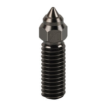 The Hardened Steel Nozzle from 3D Printing Perth - Cirrus Link, compatible with Creality K1/K1 Max, features a hexagonal head, pointed tip, and threaded body for high-temp filament extrusion in 3D printers.