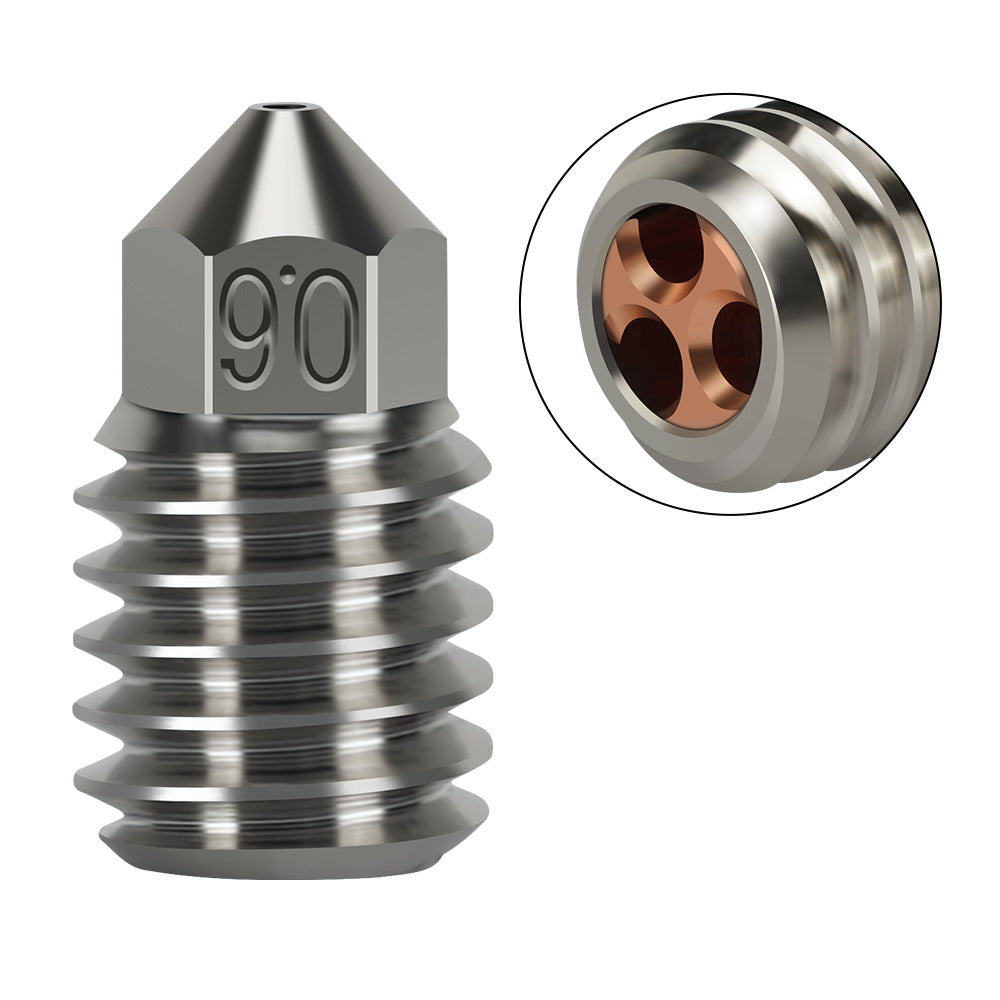 Bambu Lab X1/P1 Bimetal Copper Plated CHT Clone Nozzle