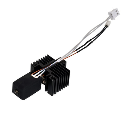 The 3D Printing Perth - Cirrus Link Bambu Lab X1C P1P Extruder V2.0 features a hardened steel hot end, heater, thermistor, spare nozzle, black heat sink, fixing bracket, and is compatible with Bambu Lab X1C/P1P for optimal performance.