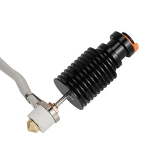 The VORON 2.4 Prusa CHC V6 Ceramic Hot End Kit combines a metal heat sink, brass nozzle, and white tubing to deliver efficient thermal management. It is offered by 3D Printing Perth - Cirrus Link.
