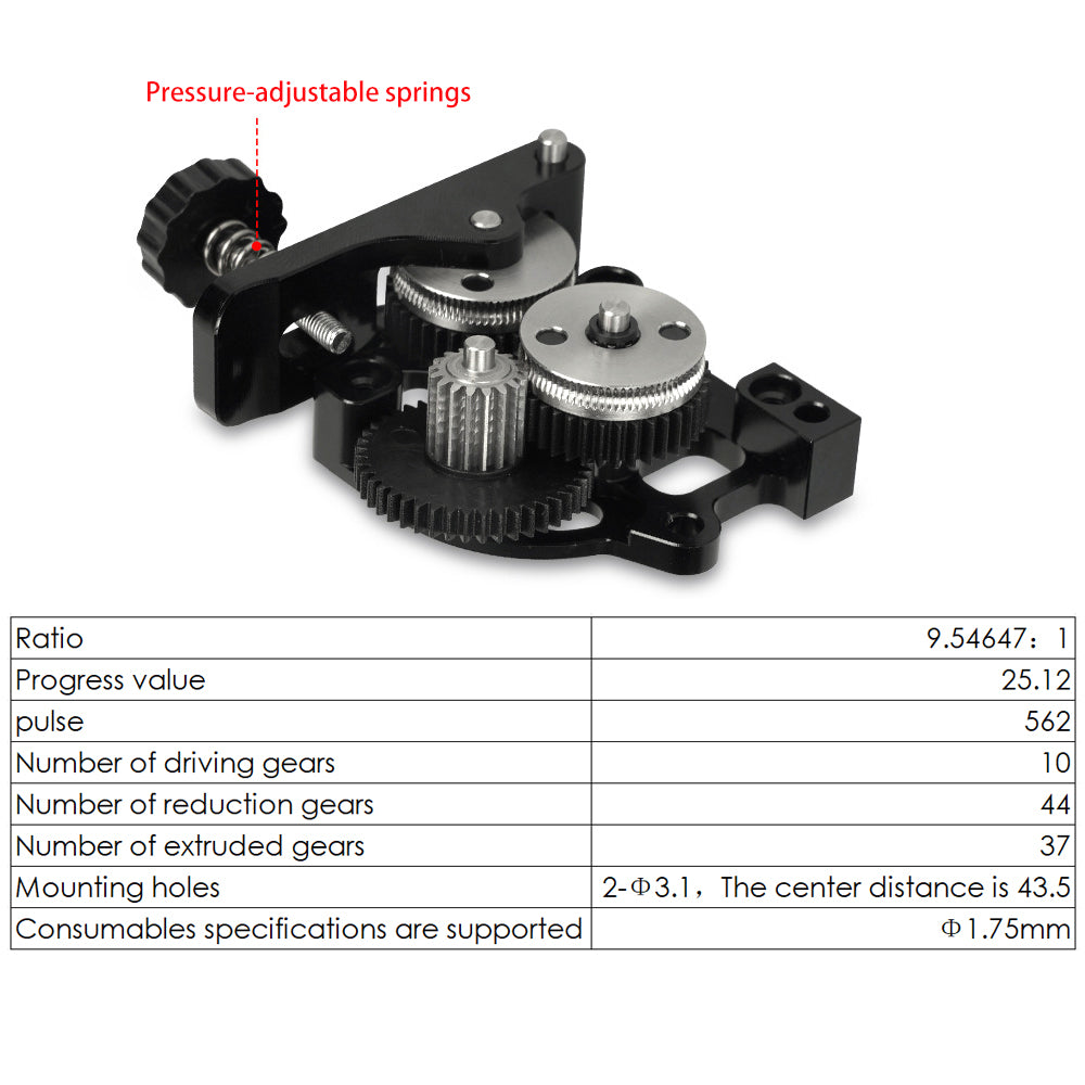 klipper extruder gear ratio HGX-LITE Extruder with Motor for 3D Printers in Perth Australia – 3D Printing Perth