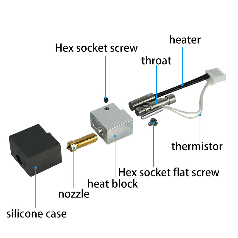 Anycubic S1C Extruder Assembly, 1.75mm Filament Drive Replacement