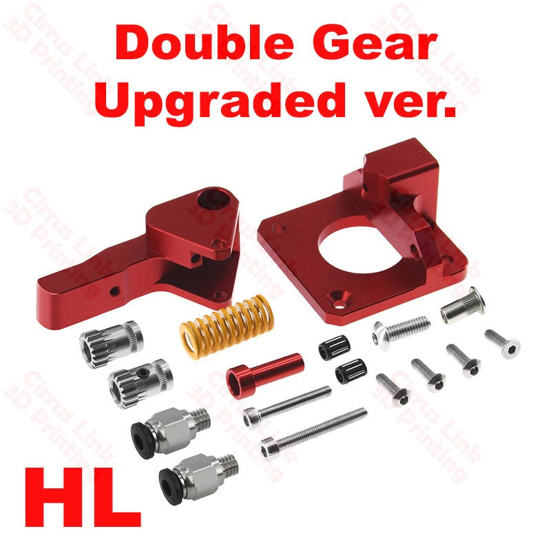 High-performance extruder set with double gear and double pneumatic joint drive feeder.