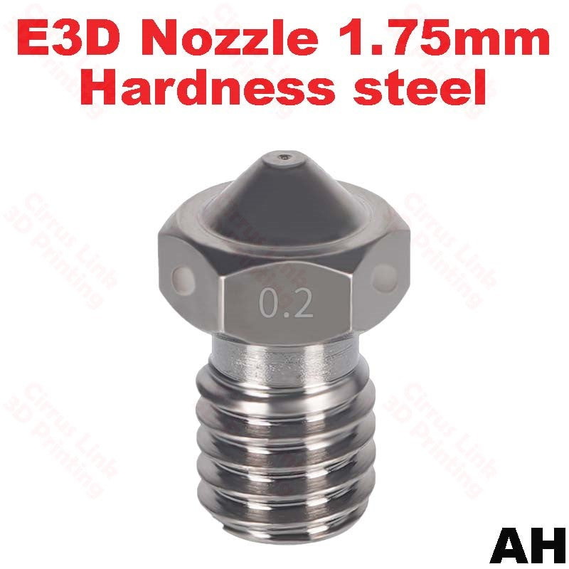 Nozzle E3D V5 V6 Hardened steel M6 threaded nozzle for 1.75/3mm.