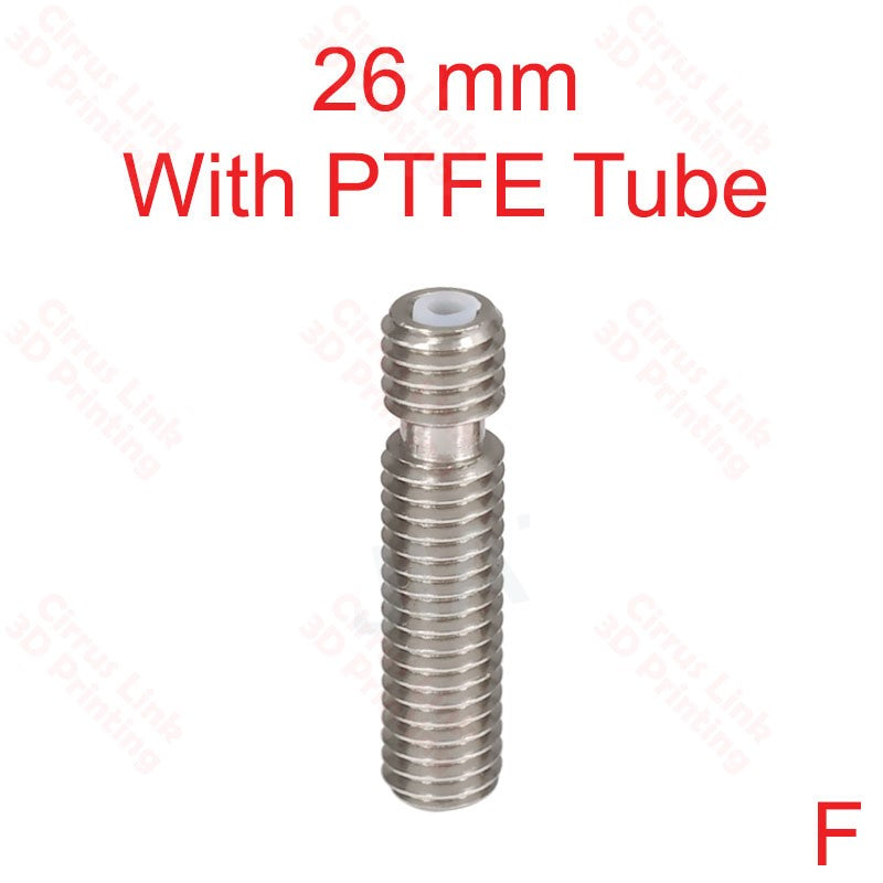 Throat MK8 Threaded 26.5mm long - High-quality throat for 3D printers with 26.5mm length. Perfect for smooth filament feeding.