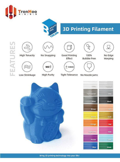 TronHoo PLA 3D filament Australia is available now.