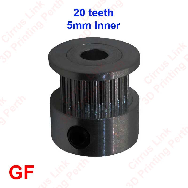 High quality aluminum Sync Wheel Drive for 6mm GT2 Timing Belt. Perfectly synced power transfer.