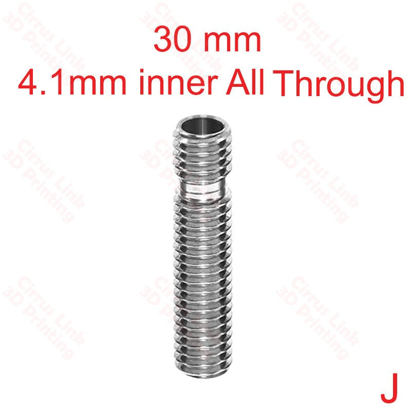 Throat MK8 Threaded 26.5mm long - Enhanced performance and durability for precise 3D printing.