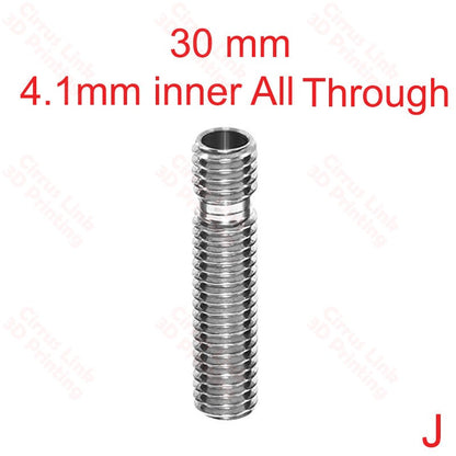 Throat MK8 Threaded 26.5mm long - Enhanced performance and durability for precise 3D printing.