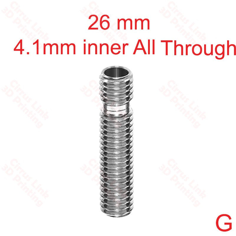 Throat MK8 Threaded 26.5mm long - High-quality throat for 3D printers. Efficient and durable design.