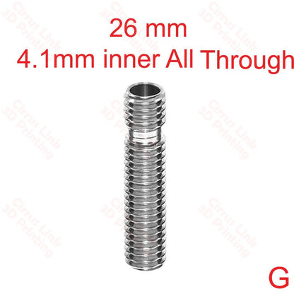 Throat MK8 Threaded 26.5mm long - High-quality throat for 3D printers. Efficient and durable design.