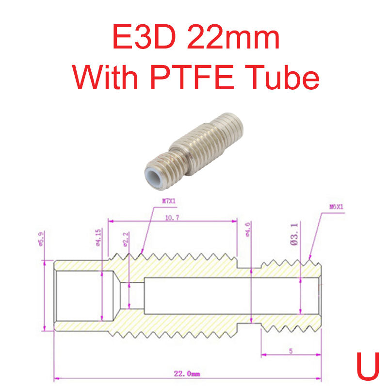 The standard E3D 3D printer throat is now available in Perth.