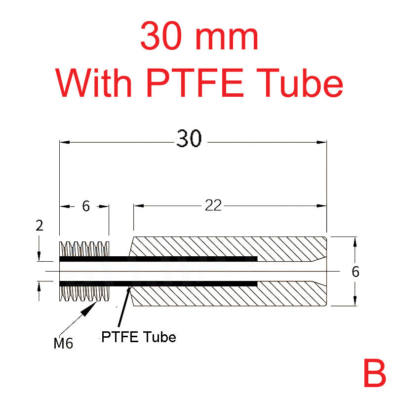 Many thanks to MK8 for making it easy to buy MK8 smooth PTFE Tube 3D Printer 30mm Throat in Perth.