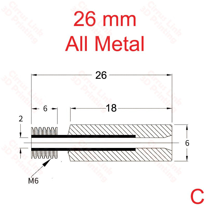 MK8 is now available in 3D Printer 26mm All Metal Throat in Perth.