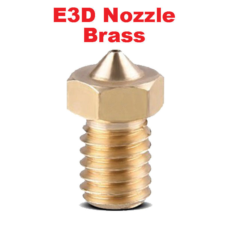 Nozzle E3D V5 V6 Brass M6 threaded nozzle for 1.75/3mm - High-quality brass nozzle for precise 3D printing.
