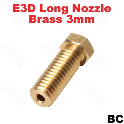 E3D Volcano long Brass M6 threaded nozzle for 1.75/3mm.