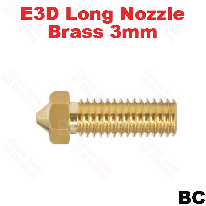 High-performance Volcano brass nozzle for 1.75/3mm filament. M6 threaded. Boost your 3D printing capabilities.