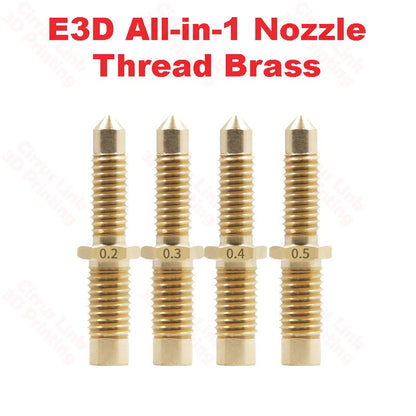 OpenBuild E3D Brass nozzle - all - in - 1 noodle thread brass.