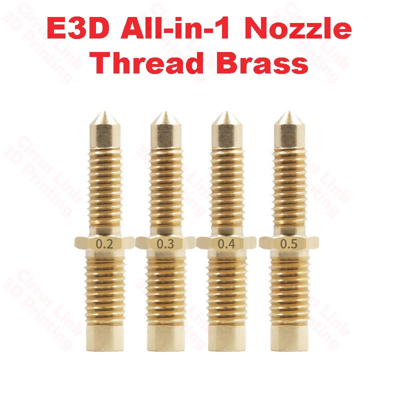 OpenBuild E3D Brass nozzle - all - in - 1 noodle thread brass.