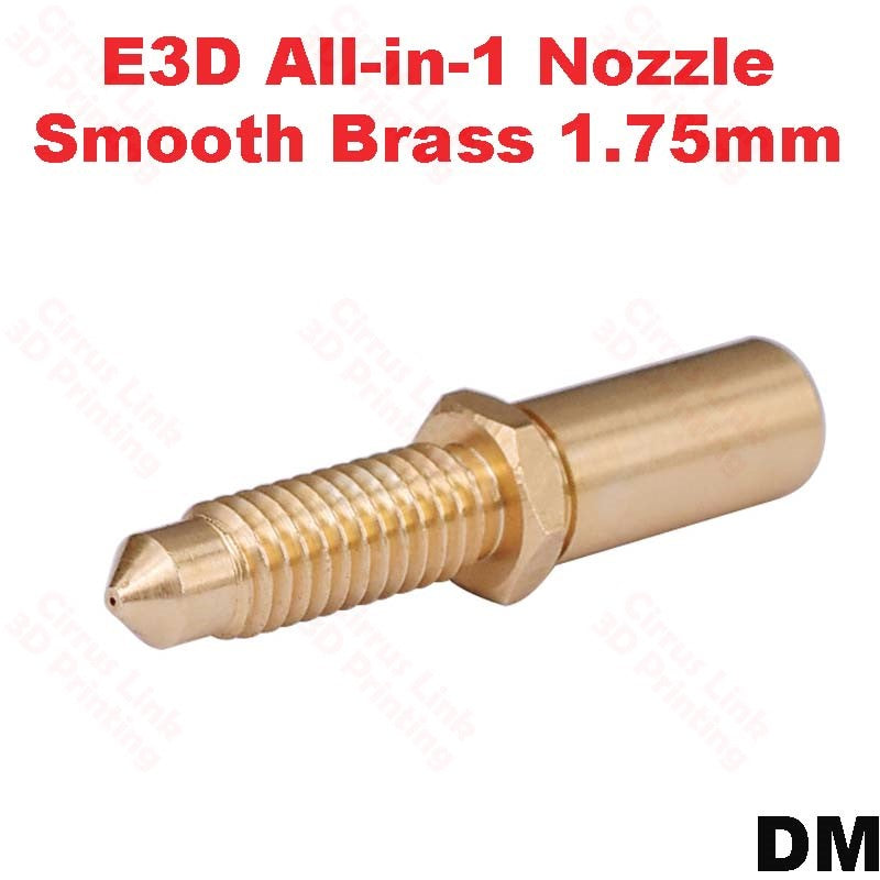 OpenBuild Nozzle All in one E3D Brass nozzle 17 mm dm.