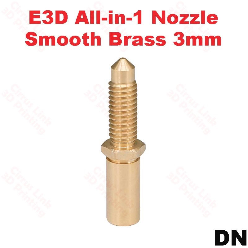 OpenBuild - Nozzle All in one E3D Brass nozzle smooth brass 3mm.