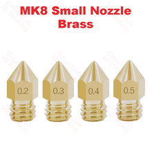 Nozzle MK8 Brass M6 threaded nozzle for 1.75/3mm - High-quality brass nozzle for precise 3D printing.