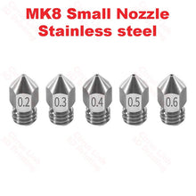 Nozzle MK8 Stainless Steel M6 threaded nozzle for 1.75/3mm - High-quality nozzle for precise 3D printing.