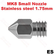 High-quality stainless steel M6 threaded nozzle for 1.75/3mm filament. Perfect for your Nozzle MK8.