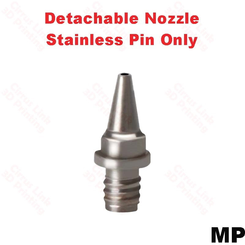 Highly versatile M6 threaded nozzle for easy detachment. Perfect for airbrushing.
