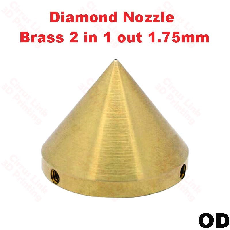 Nozzle Diamond Brass Nozzle - Delta Kossel.
