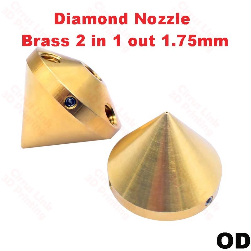 Nozzle Diamond Brass Nozzle for Delta Kossel - High Quality