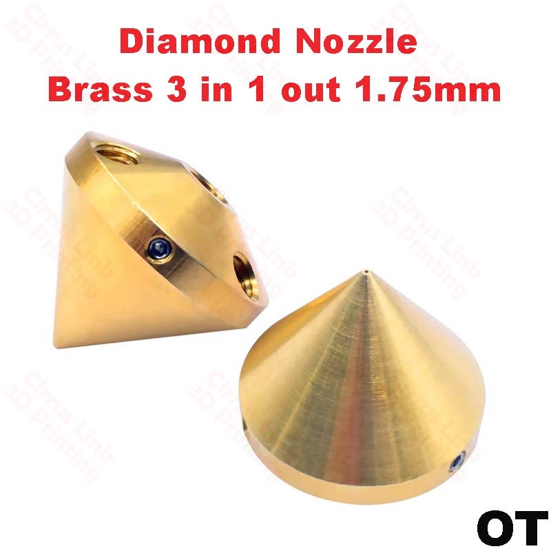 High-quality brass nozzle for Delta Kossel 3D printers. Durable and reliable performance.