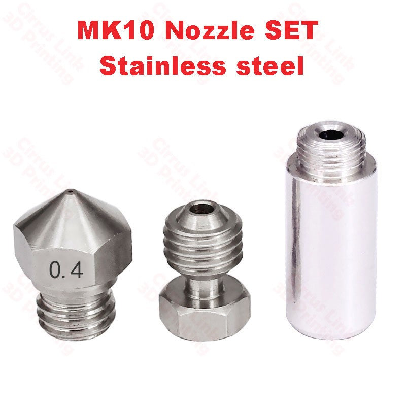 Nozzle MK10 Stainless Steel Throat SET M7 Threaded Nozzle - High-quality stainless steel throat for MK10 nozzle.