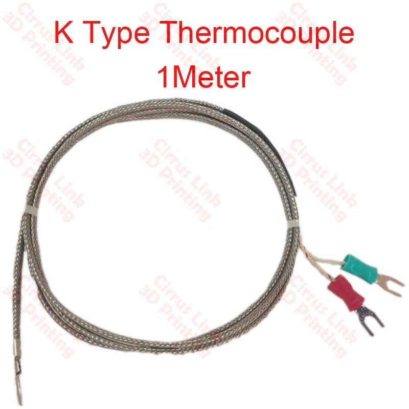 Thermocouple K Type Temperature Sensor 1 Meter (Probe Ring) – 3D ...