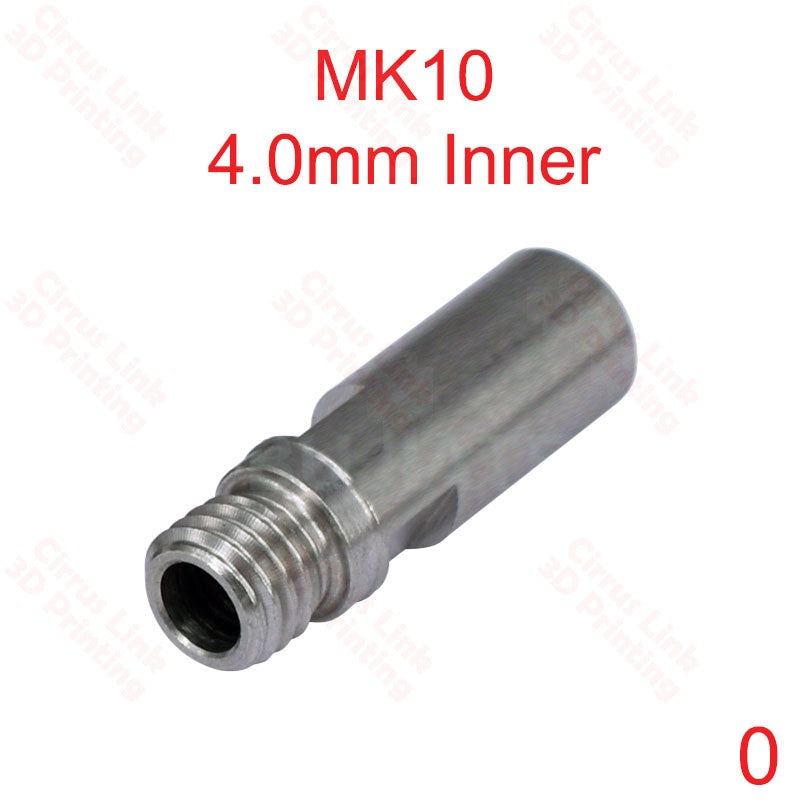 MK10 4.0mm Inner 3D printer Throat