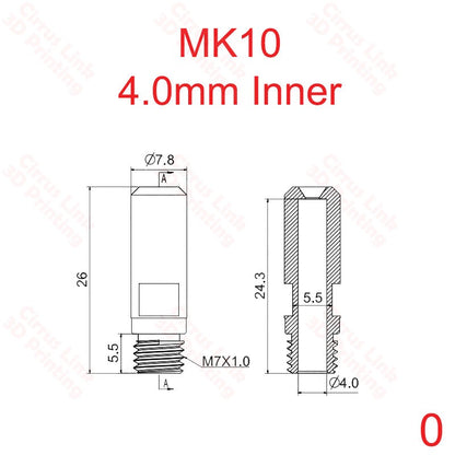 Mk10 3D printer throat avalible