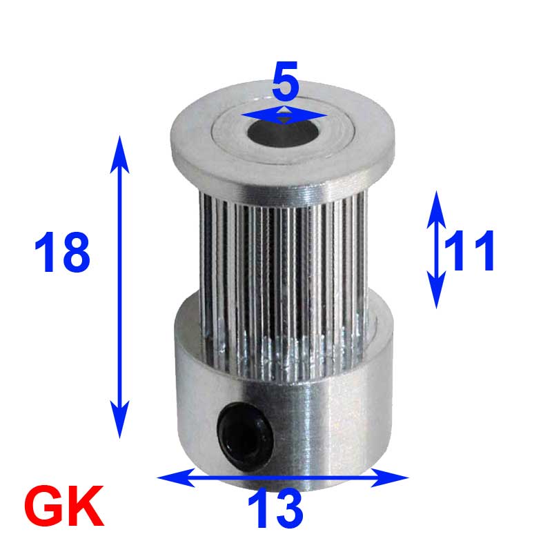 Sync Wheel Drive Aluminum for 10mm GT2 Timing Belt