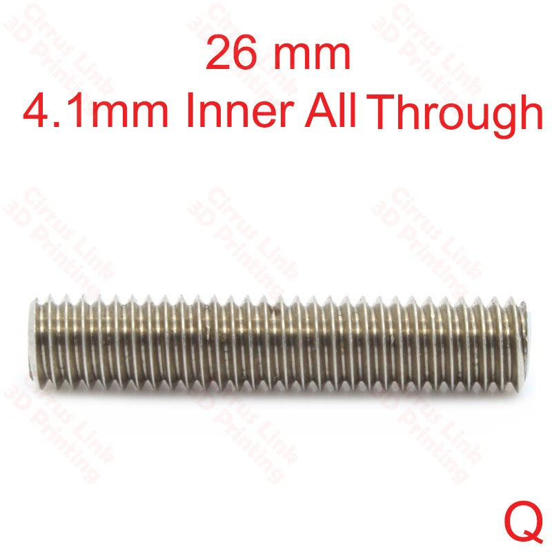 Throat MK8 All Threaded 26mm-50mm long - Durable and versatile 3D printer accessory for precise and efficient printing.