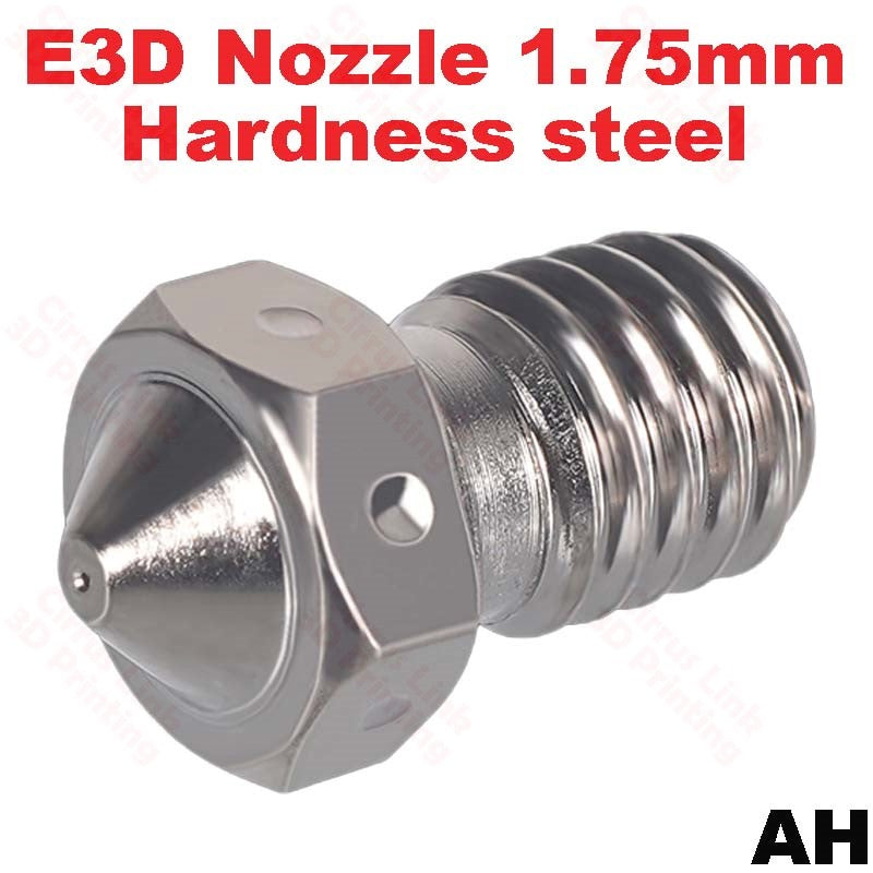 High-performance hardened steel M6 threaded nozzle for 1.75/3mm filament - Nozzle E3D V5 V6