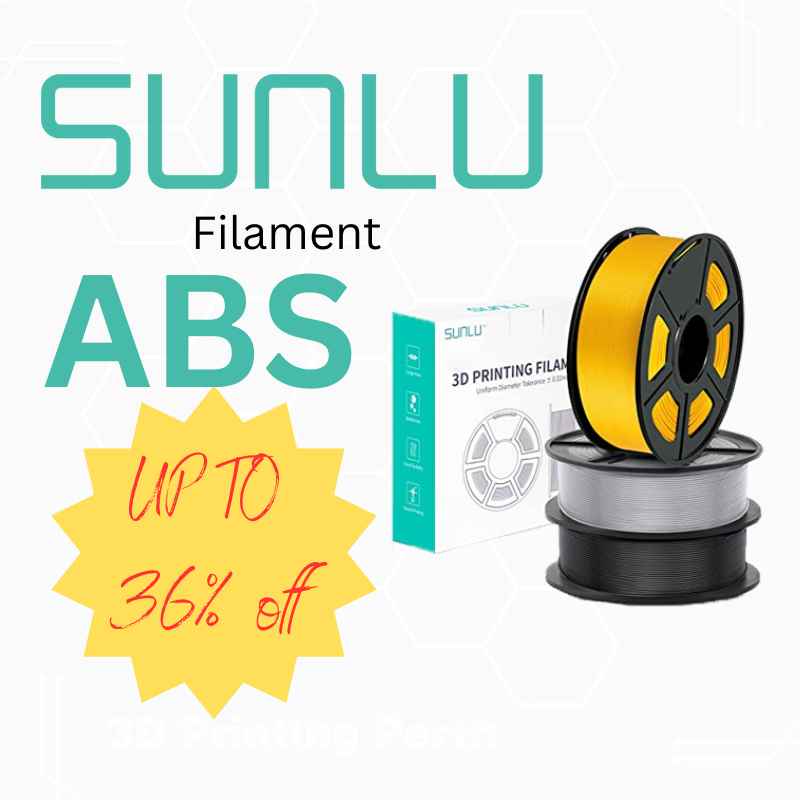 Preorder the Prepaid Monthly Bulk SUNLU ABS 3D printing filament package now!