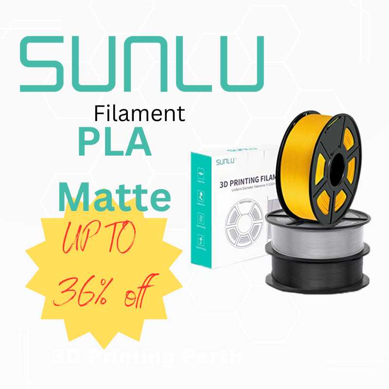 Preorder the Prepaid Monthly Bulk SUNLU PLA Matte 3D printing filament Package now!