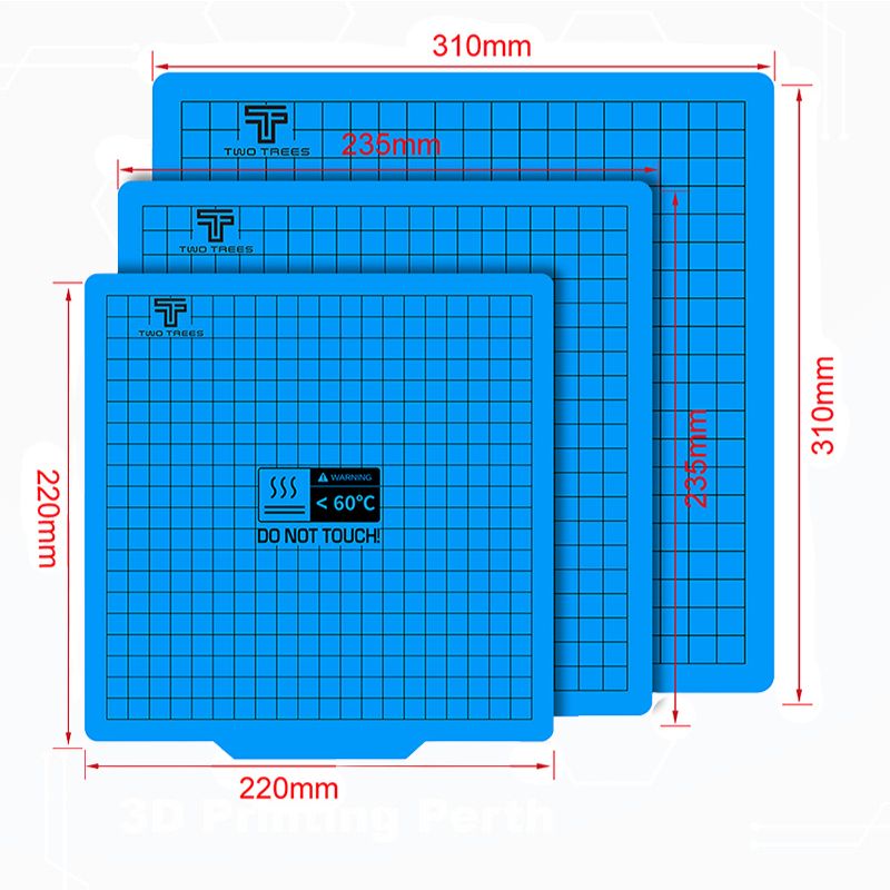 Hot bed build platform with magnetic plate to stop warping in Perth