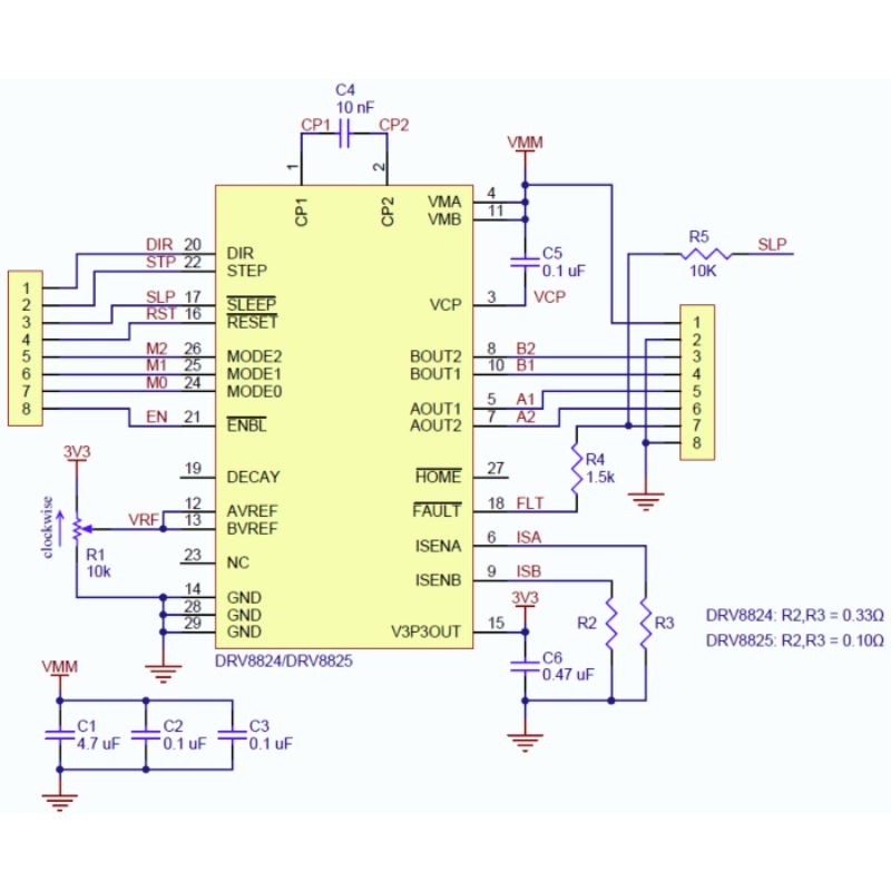 Stepper Motor Driver DRV8825 with High Current: Efficient and powerful control for precise motion.