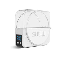 A sleek SUNLU S1 Plus filament dryer box displayed at a store in Perth